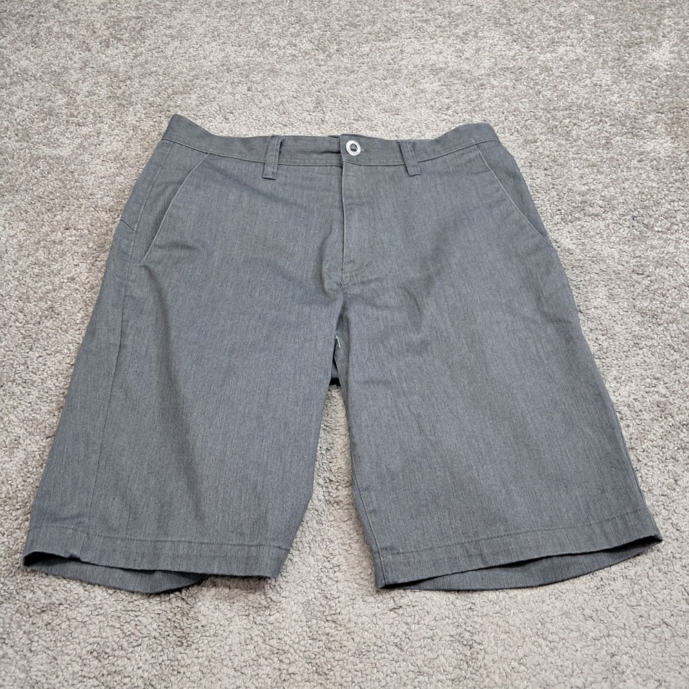 Volcom Mens Frickin Modern Stretch Chino Shorts Gray Size 31 A09116P3